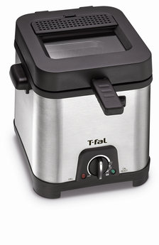 T-fal Compact Deep Fryer - Silver/Black, 1.2 L - Metro Market
