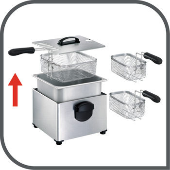 T-FAL TRIPLE BASKET FRYER FR390051