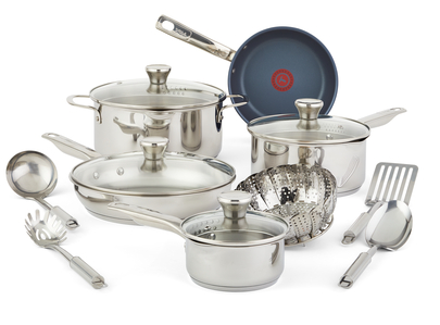 T-fal Cook And Strain 14-piece Non-stick Cookware Set