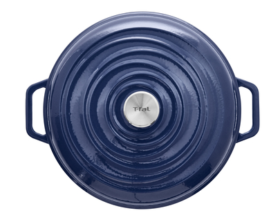 T-fal t-fal enameled cast iron round dutch oven with lid, 6 quart