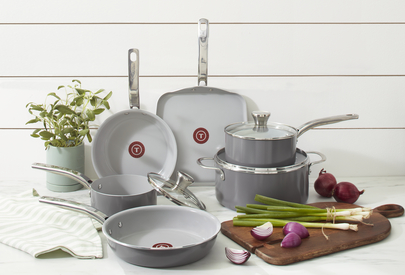 T-fal Fresh Ceramic Nonstick Cookware Set, Recycled Aluminum, 14 Piece &  Reviews
