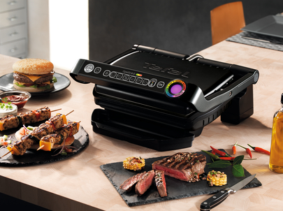 T-Fal OptiGrill + Stainless Electric Grill - GC712D54
