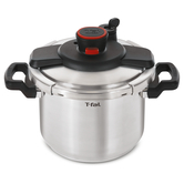 T-Fal 2 Sensor Stove Top 6 Liter Pressure Cooker w/Lid, Gasket And